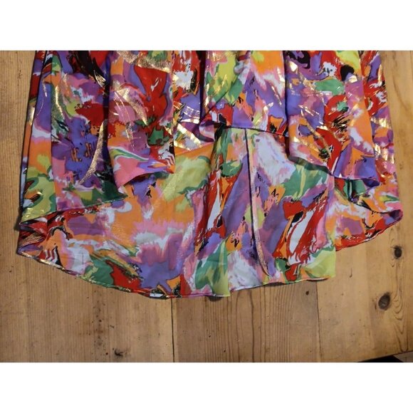 Signature Robbie Bee Womens 10 Midi Dress Halter Gold Sparkly Festival Fairy - Picture 4 of 9